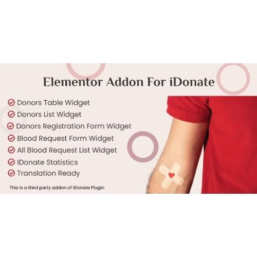 Elementor Addon for IDonatePro – Blood Donation, Request And Donor Management - Dghut