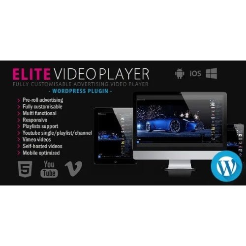 Elite Video Player – WordPress plugin - Dghut