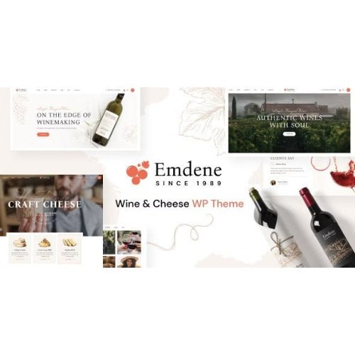 Emdene – Wine & Cheese WordPress Theme - Dghut