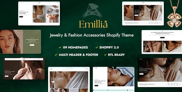 Emillia – Jewelry & Fashion Accessories Shopify Theme - Dghut