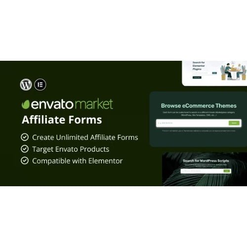 Envato Market Affiliate Forms for Elementor - Dghut