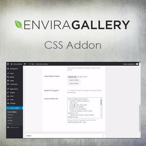 Envira Gallery – CSS Addon - Dghut
