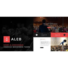 Event Landing Page WordPress Theme for Conference Marketing – Aleb - Dghut