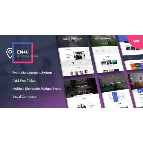 Event Management WordPress Theme for Booking Tickets – EM4U - Dghut