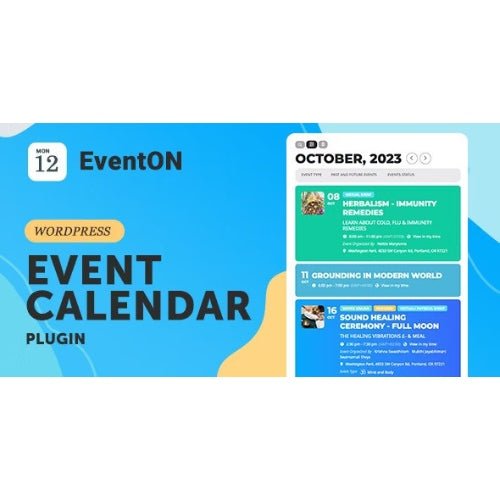 EventON – WordPress Virtual Event Calendar Plugin - Dghut