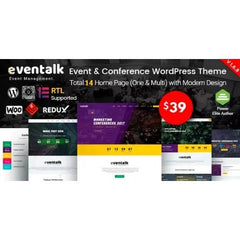 EvnTalk – Event Conference WordPress Theme - Dghut
