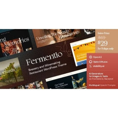 Fermentio — Brewery and Winemaking Restaurant WordPress Theme - Dghut