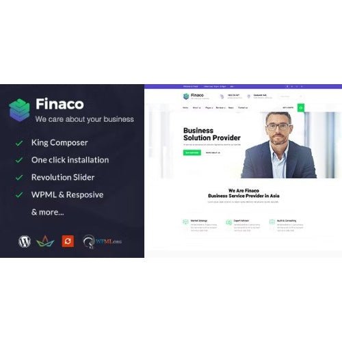 Finaco – Consulting & Business WordPress Theme - Dghut