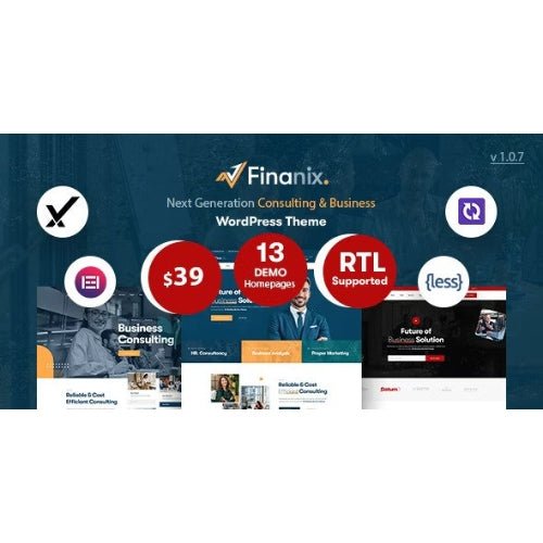 Finanix – Business WordPress Theme - Dghut