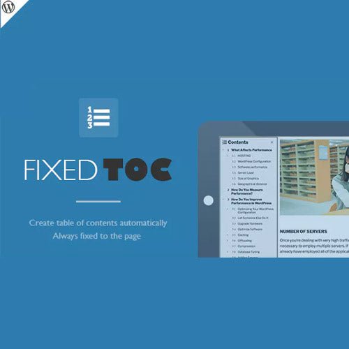 Fixed TOC – table of contents for WordPress plugin - Dghut
