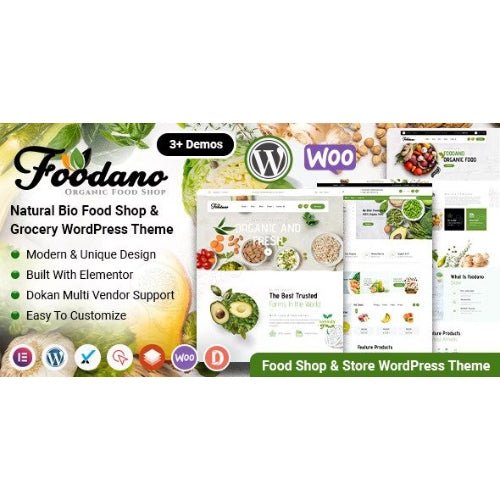 Foodano – Natural Food Shop & Grocery WordPress Theme - Dghut