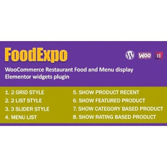 FoodExpo – WooCommerce Restaurant Food Menu Display Elementor Widgets Plugin - Dghut