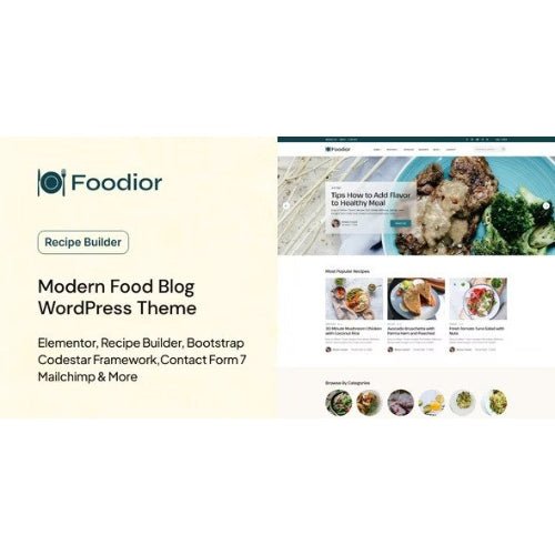 Foodior – Personal Food Blog WordPress Theme - Dghut