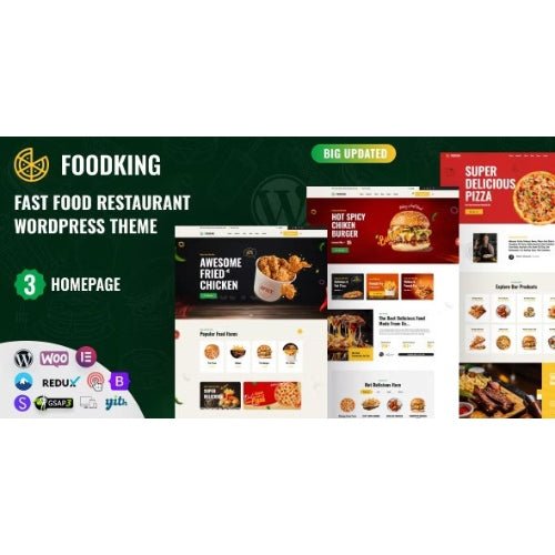 Foodking – Fast Food Restaurant WordPress Theme - Dghut
