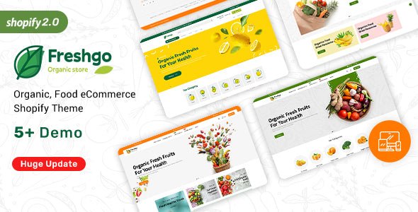 FreshGo - Organic & Supermarket Shopify Food Store - Dghut