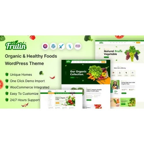 Frutin – Organic & Healthy Food WordPress Theme - Dghut