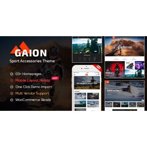 Gaion – Sport Accessories Shop WordPress WooCommerce Theme (Mobile Layout Ready) - Dghut