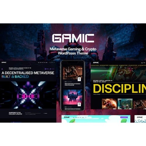Gamic – Metaverse Gaming & Crypto WordPress Theme - Dghut