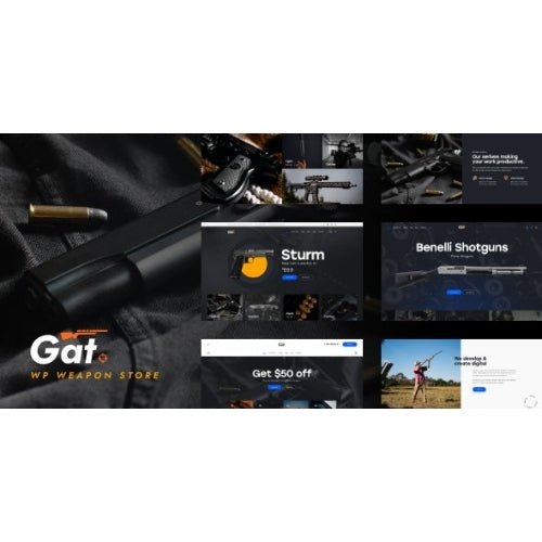 Gat – Gun & Weapon Store WordPress Theme - Dghut