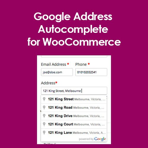 Google Address Autocomplete for WooCommerce - Dghut