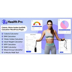 Health Pro – Calorie, Water Intake, BMI Calculator with AI Chatbot Assistant WordPress Plugin - Dghut