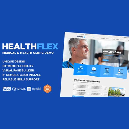 HEALTHFLEX – Doctor Medical Clinic & Health WordPress Theme - Dghut
