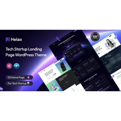 Helax – Tech Startup WordPress Theme - Dghut