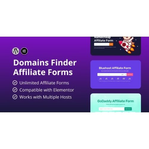 Hosting Domains Finder (Affiliate Forms) - Dghut