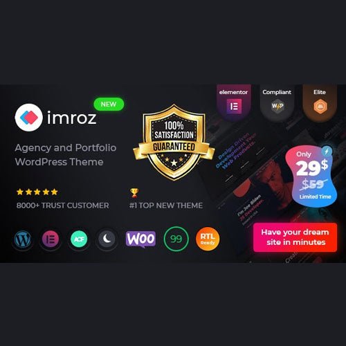 Imroz – Agency & Portfolio Theme - Dghut