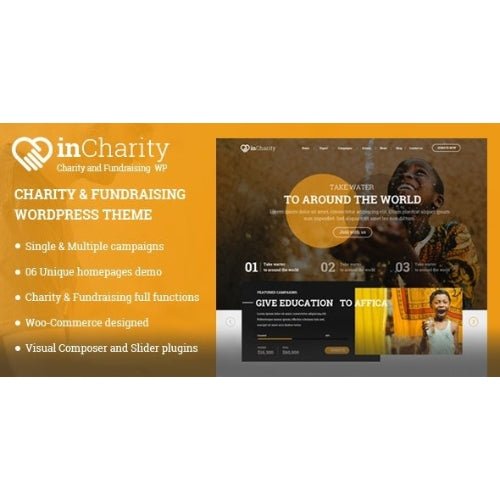 InCharity | Fundraising, Non - profit organization WordPress Theme - Dghut