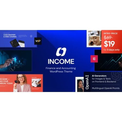 Income – Finance & Consulting Business WordPress Theme - Dghut