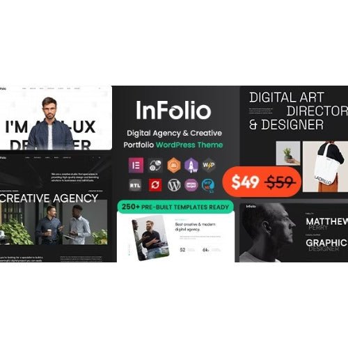 Infolio – Digital Agency & Creative Portfolio WordPress Elementor Theme - Dghut