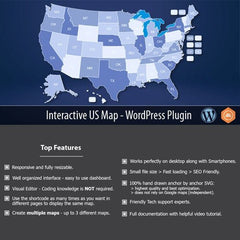 Interactive US Map – WordPress Plugin - Dghut