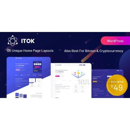 ITok – ICO and Cryptocurrency WordPress Theme - Dghut