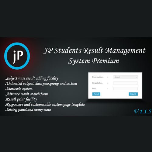 JP Students Result Management System Premium - Dghut