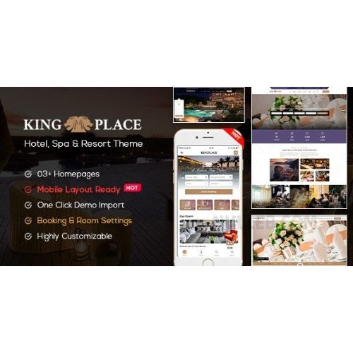KingPlace – Hotel Booking, Spa & Resort WordPress Theme (Mobile Layout Ready) - Dghut