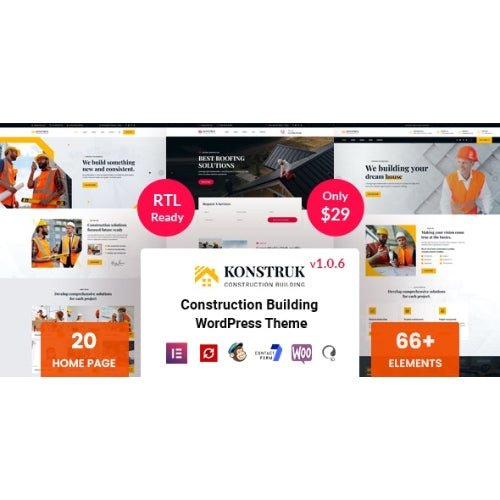 Konstruk – Construction WordPress Theme - Dghut