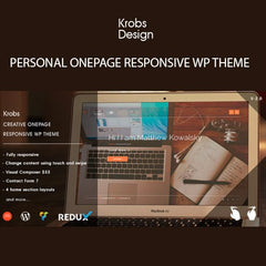 Krobs – Personal Onepage Responsive WP Theme - Dghut