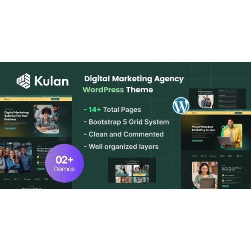 Kulan – Digital Marketing Agency WordPress Theme - Dghut