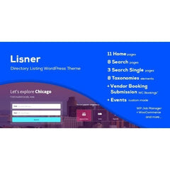 Lisner – Modern Directory Listing WordPress Theme - Dghut