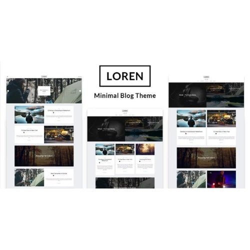 Loren – Personal Minimal WordPress Theme - Dghut