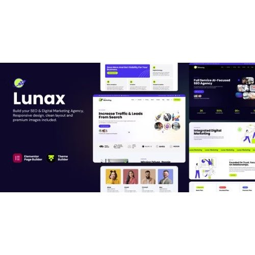 Lunax – Digital Marketing Agency & SEO WordPress Theme | Technology - Dghut