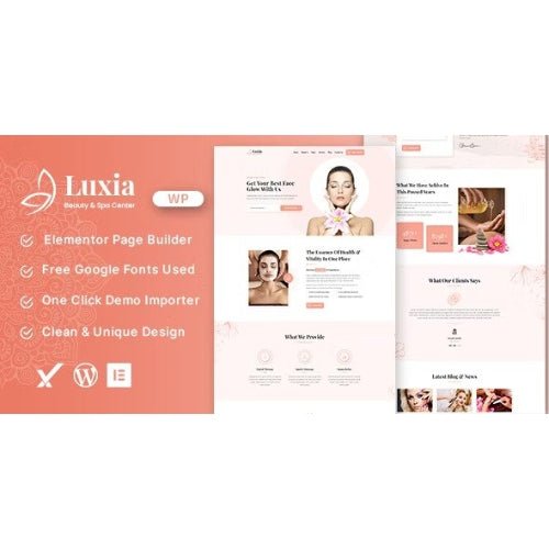 Luxia Beauty & Spa Center WordPress Theme - Dghut