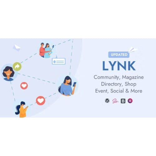 Lynk – Social Networking, Community, Shop Vendor and Listing Direcotry WordPress Theme - Dghut