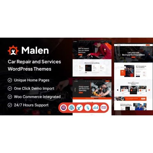 Malen – Car Service & Repair WordPress Theme - Dghut