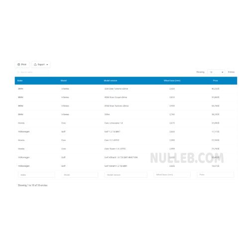 Master - Detail Tables for wpDataTables - Dghut