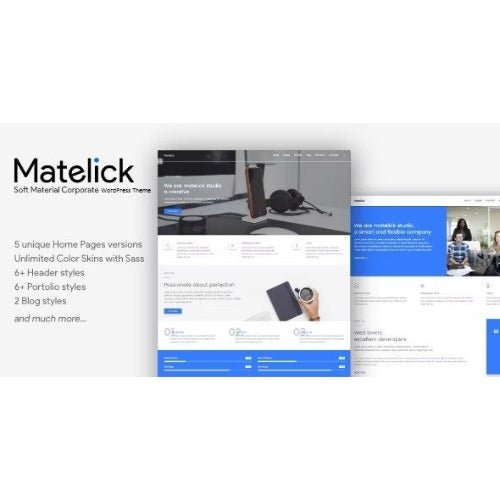 Matelick – Soft Material Corporate WordPress Theme - Dghut
