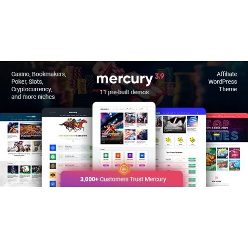 Mercury – Affiliate WordPress Theme for Casino, Gambling & Niches – Reviews & News - Dghut