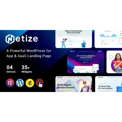 Metize – Landing Page WordPress Theme - Dghut