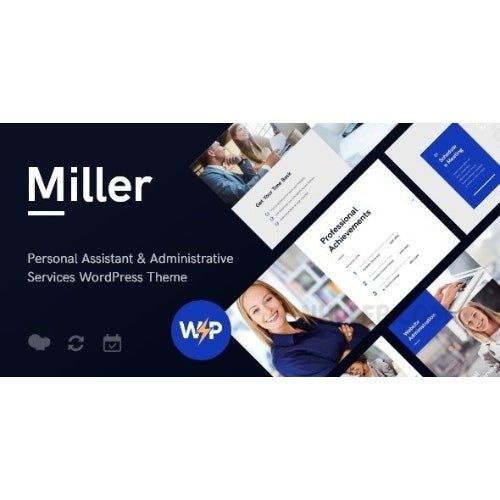 Miller | Personal Assistant & Administrative Services WordPress Theme - Dghut